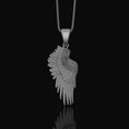 Bild in Galerie-Betrachter laden, Wing Pendant, Guardian Angel, Protection Necklace, Religious Jewelry, Christian Accessory, Faith Necklace, Prayer Jewelry, Holy Pendant Polished / Matte
