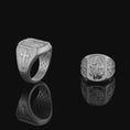 Load image into Gallery viewer, St. Sebastian Ring - Christian Protector Jewelry, Religious Gift, Faithful Symbol, Patron Saint Band
