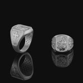 St. Sebastian Ring - Christian Protector Jewelry, Religious Gift, Faithful Symbol, Patron Saint Band