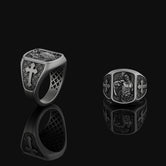 St. Sebastian Ring - Christian Protector Jewelry, Religious Gift, Faithful Symbol, Patron Saint Band